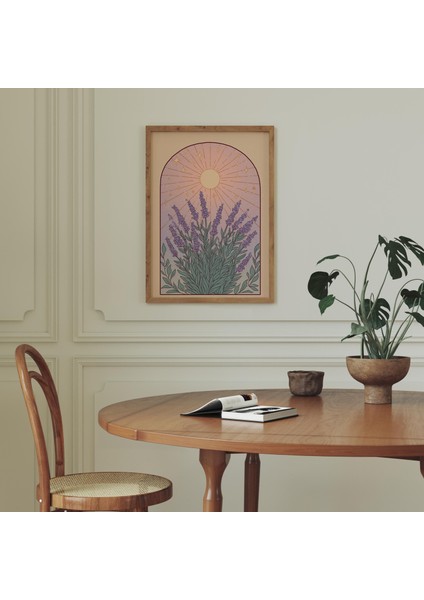 Lavanta Halk Sanatı: Cottagecore Botanik Duvar Sanatı ( & )