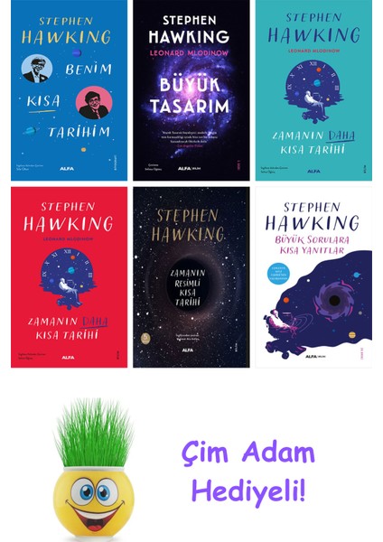 Stephen Hawking 6 Kitap Seti + Çim Adam Hediye