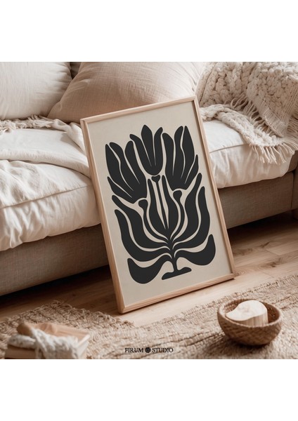 Soyut Çiçekli Organik Sanat