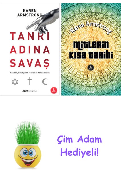Karen Armstrong 2 Kitap Seti + Çim Adam Hediye