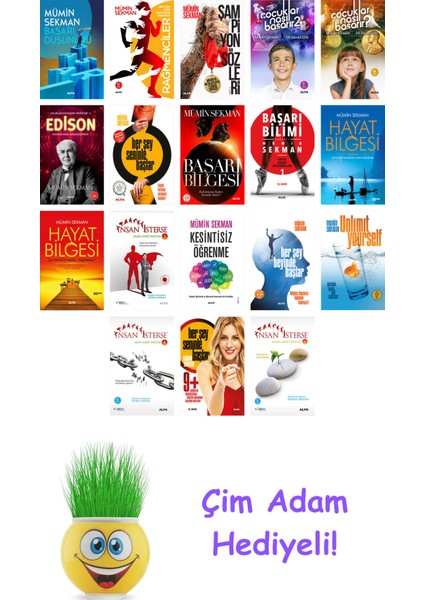Mümin Sekman 18 Kitap Seti + Çim Adam Hediye