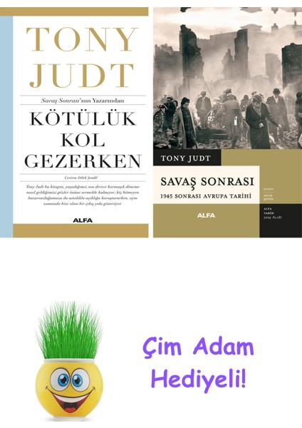 Tony Judt 2 Kitap Seti + Çim Adam Hediye