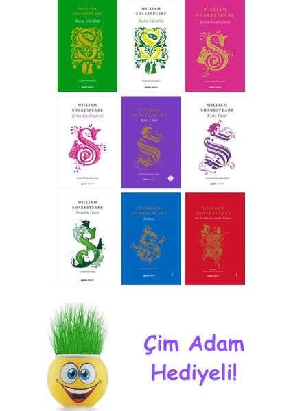 William Shakespeare 9 Kitap Seti + Çim Adam Hediye