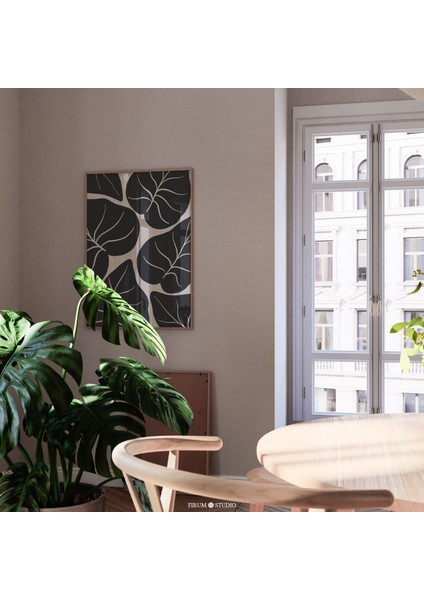 Siyah Yapraklar Duvar Sanatı, Orta Yüzyıl Botanik