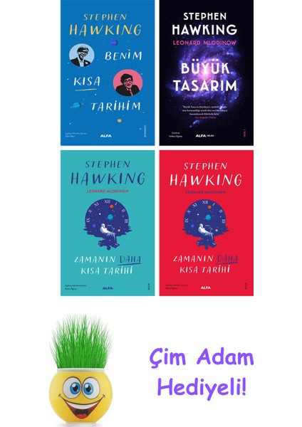 Stephen Hawking 4 Kitap Seti + Çim Adam Hediye