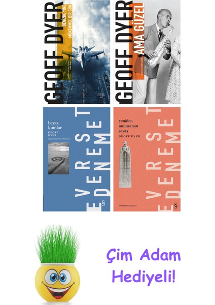 Geoff Dyer 4 Kitap Seti + Çim Adam Hediye
