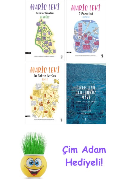 Mario Levi 4 Kitap Seti + Çim Adam Hediye