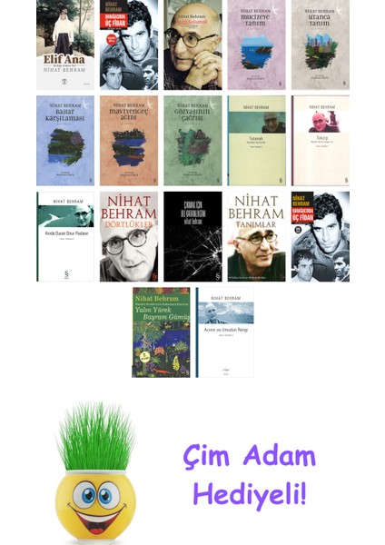 Nihat Behram 17 Kitap Seti + Çim Adam Hediye