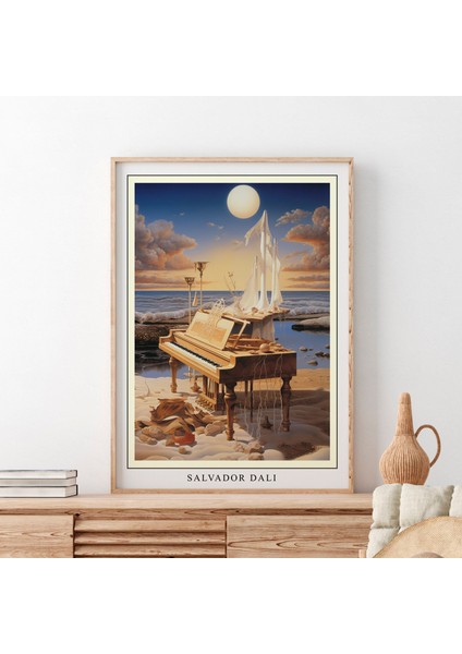 Salvador Dali Gerçeküstü Piyano Posteri
