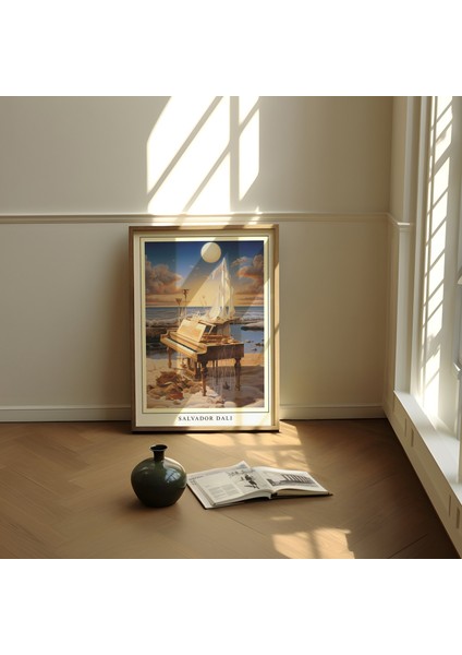 Salvador Dali Gerçeküstü Piyano Posteri