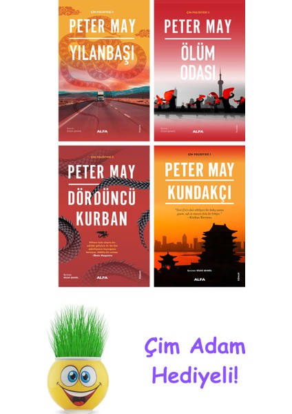 Peter May 4 Kitap Seti + Çim Adam Hediye