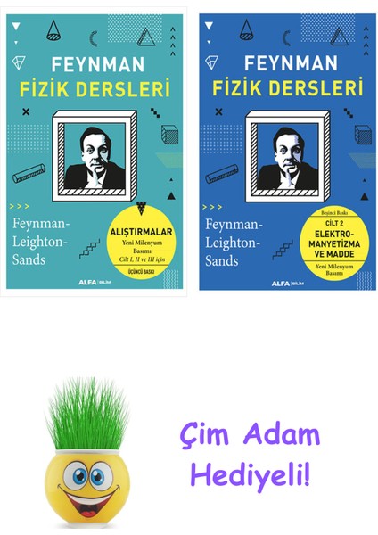 Richard P. Feynman 2 Kitap Seti + Çim Adam Hediye