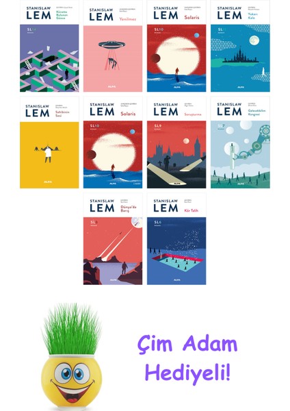 Stanislaw Lem 10 Kitap Seti + Çim Adam Hediye