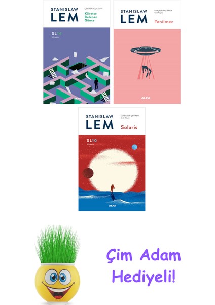 Stanislaw Lem 3 Kitap Seti + Çim Adam Hediye