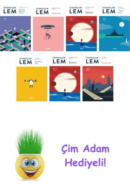 Stanislaw Lem 7 Kitap Seti + Çim Adam Hediye