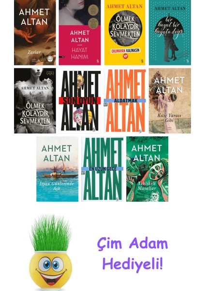 Ahmet Altan 11 Kitap Seti + Çim Adam Hediye