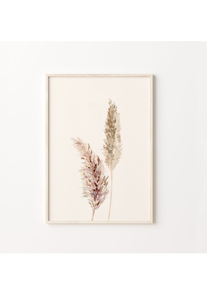 Kuru Ot Duvar Sanatı, Bohem Minimalist Sanat, Toprak Tonlarında Duvar Sanatı, Pampas Otu fiyatları