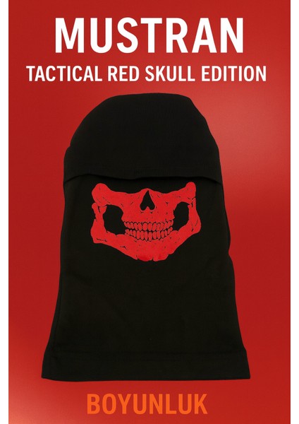 Tactical Skull Baskı Balaklava | Termal Kışlık Motosiklet Maskesi indirimleri
