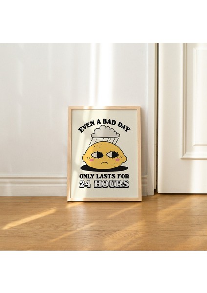 Retro Limon Duvar Baskıları, Trend Poster, 70'ler Vintage modelleri