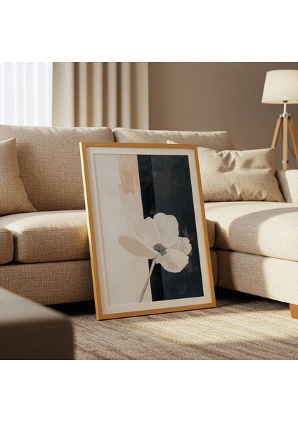 Soyut Çiçekli Duvar Sanatı: Nötr Botanik ( ) fiyatları