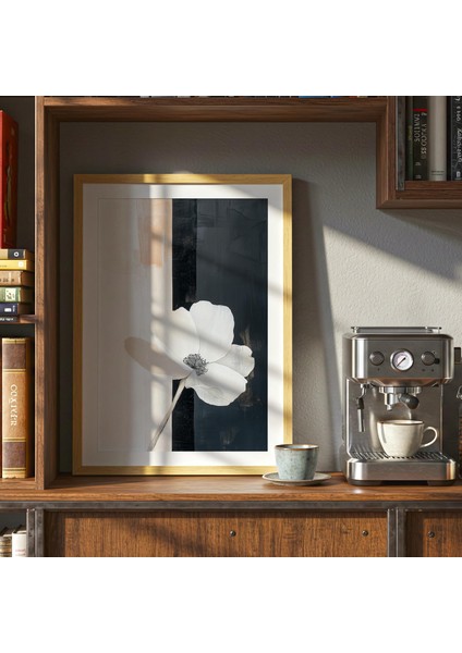 Soyut Çiçekli Duvar Sanatı: Nötr Botanik ( ) indirimleri