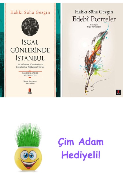 Hakkı Süha Gezgin 2 Kitap Seti + Çim Adam Hediye