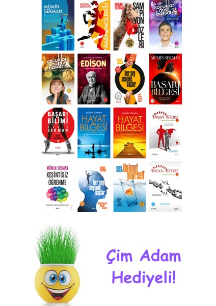 Mümin Sekman 16 Kitap Seti + Çim Adam Hediye