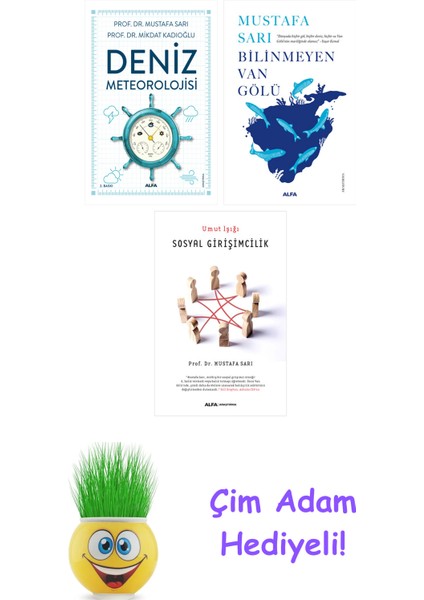Mustafa Sarı 3 Kitap Seti + Çim Adam Hediye