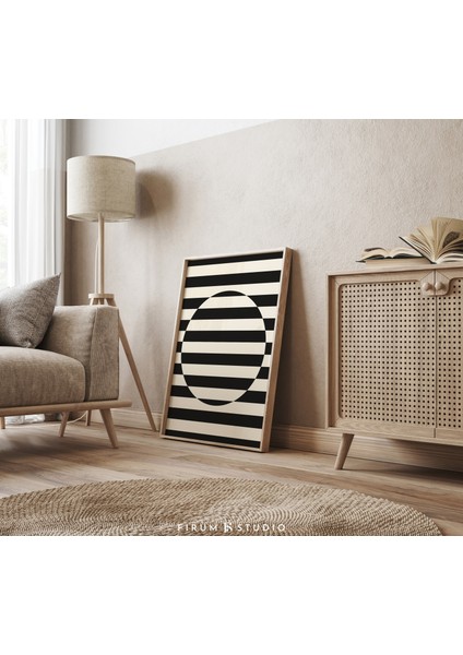 Siyah Beyaz Bauhaus Poster, Sanat, Orta Yüzyıl Modern