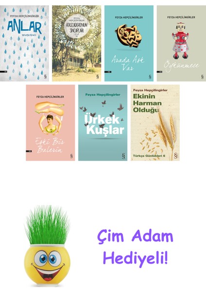 Feyza Hepçilingirler 7 Kitap Seti + Çim Adam Hediye