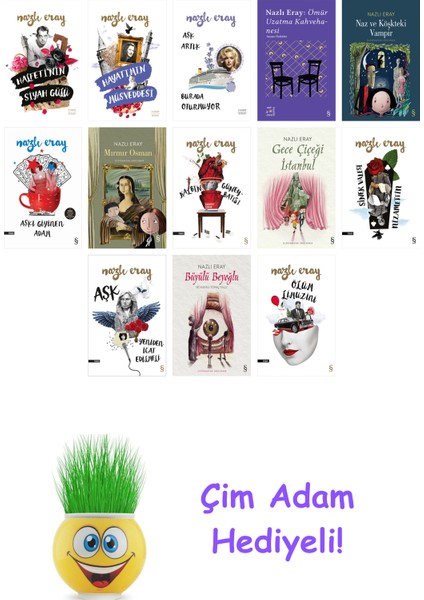 Nazlı Eray 13 Kitap Seti + Çim Adam Hediye