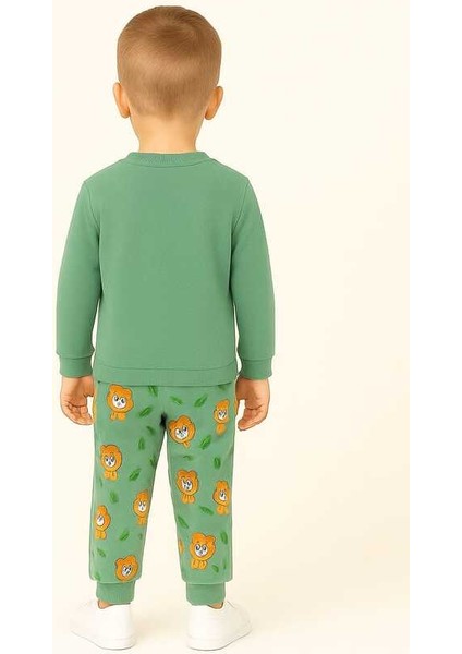 Yeşil Aslan 1-3 Yaş Çocuk Alt Üst Takım modelleri