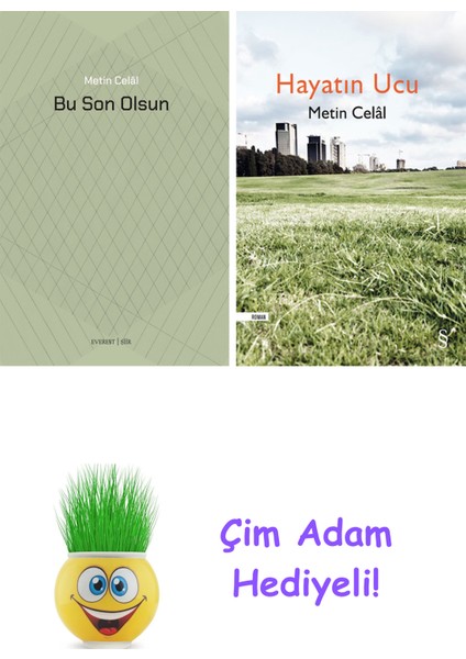 Metin Celal 2 Kitap Seti + Çim Adam Hediye