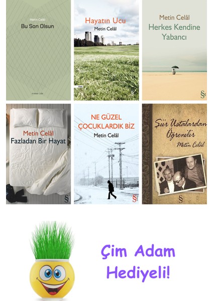 Metin Celal 6 Kitap Seti + Çim Adam Hediye