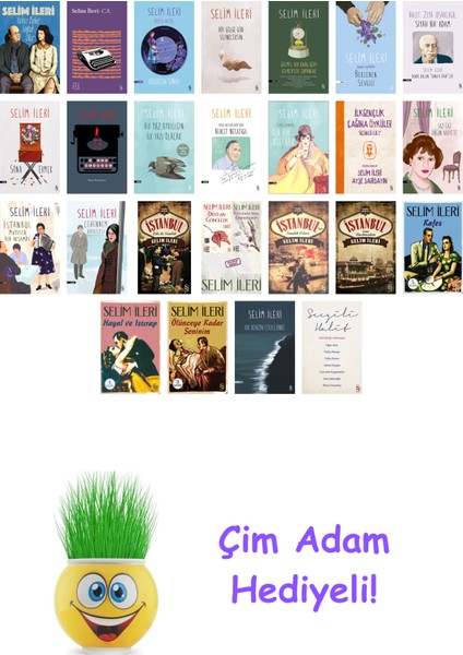 Selim Ileri 25 Kitap Seti + Çim Adam Hediye
