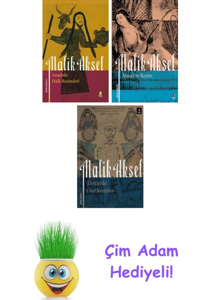 Malik Aksel 3 Kitap Seti + Çim Adam Hediye