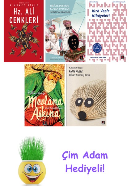 N. Ahmet Özalp 5 Kitap Seti + Çim Adam Hediye