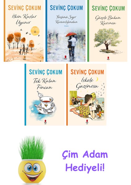 Sevinç Çokum 5 Kitap Seti + Çim Adam Hediye