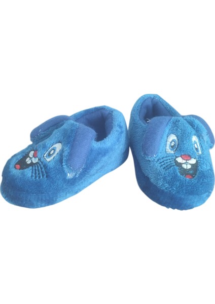Tavşan Desenli Peluş Bebek Pandufu – Kaymaz Taban, Sıcak Tutan Ev Ayakkabısı