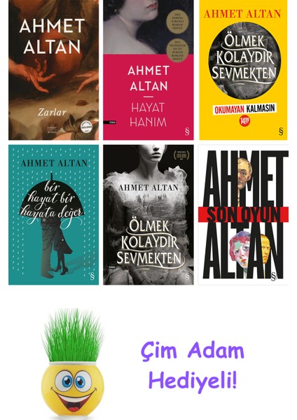Ahmet Altan 6 Kitap Seti + Çim Adam Hediye