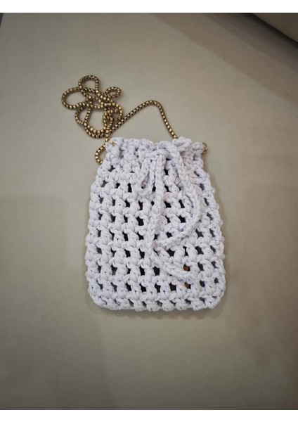 🧶 El Yapımı Penye Ip Telefon Çantası – 12 Renk Seçeneği ile Tarzınızı Yansıtın!