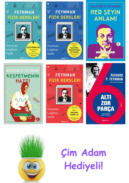 Richard P. Feynman 6 Kitap Seti + Çim Adam Hediye