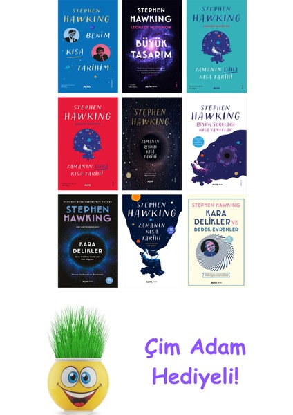 Stephen Hawking 9 Kitap Seti + Çim Adam Hediye