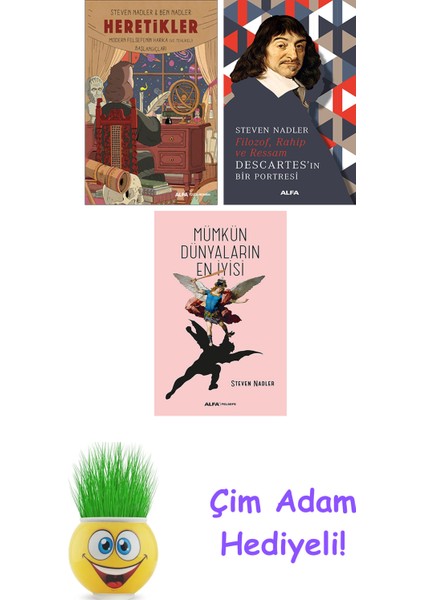 Steven Nadler 3 Kitap Seti + Çim Adam Hediye