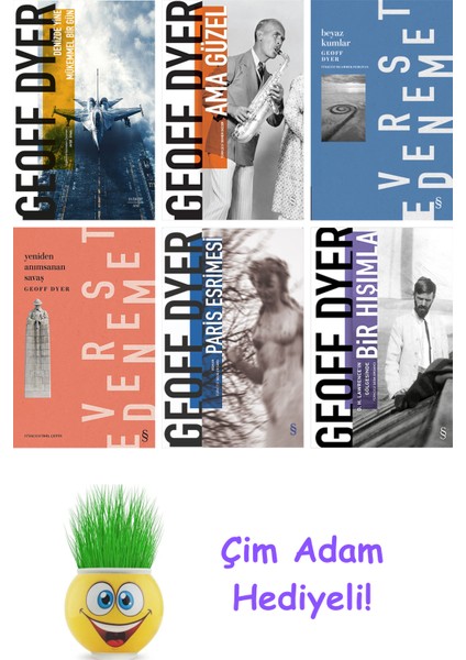 Geoff Dyer 6 Kitap Seti + Çim Adam Hediye