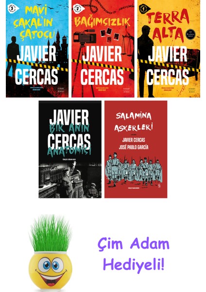 Javier Cercas 5 Kitap Seti + Çim Adam Hediye
