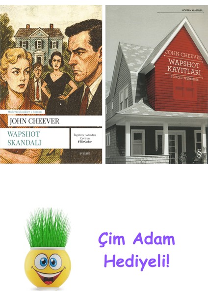 John Cheever 2 Kitap Seti + Çim Adam Hediye