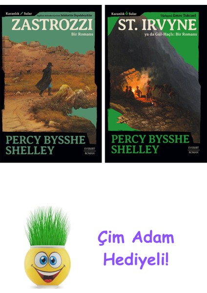 Percy Bysshe Shelley 2 Kitap Seti + Çim Adam Hediye