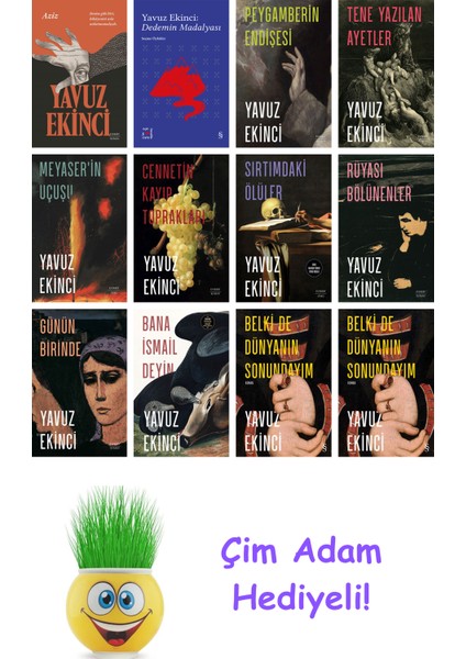 Yavuz Ekinci 12 Kitap Seti + Çim Adam Hediye