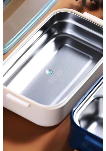 1400 ml 3 Bölmeli Paslanmaz Çelik Lunchbox indirimleri